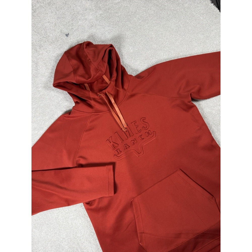 Kimes Ranch Hoodie Mens XXL Red Performance‎ Long Sleeves Drawstring